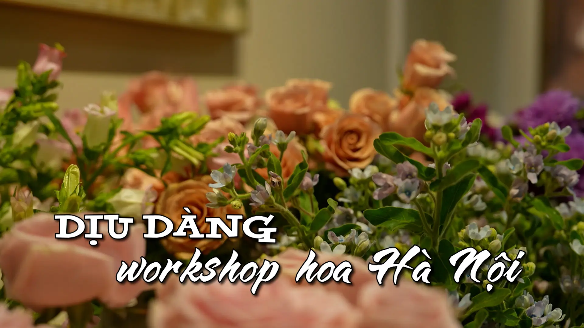 Dịu dàng workshop hoa Hà Nội | Nhịp sống Hà Nội | 22/08/2025